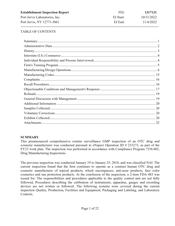 FDAzilla FDA EIR Port Jervis Laboratories, Port Jervis | Nov 2022