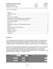 FDAzilla FDA EIR PPD Development, Middleton | March 2017